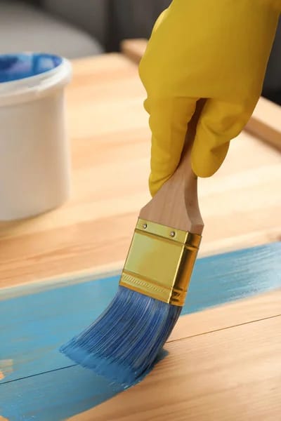 Satisfied customer with quality painting
